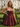 3D Rose Ruched Boned Sheer Mini Ball Gown Prom Dress in Burgundy