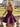 3D Rose Ruched Boned Sheer Mini Ball Gown Prom Dress in Grape