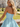 3D Rose Ruched Boned Sheer Mini Ball Gown Prom Dress in Baby Blue