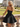 3D Rose Ruched Boned Sheer Mini Ball Gown Prom Dress in Black