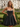 3D Rose Ruched Boned Sheer Mini Ball Gown Prom Dress in Black