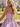 3D Rose Ruched Boned Sheer Mini Ball Gown Prom Dress in Lilac