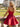 3D Rose Ruched Boned Sheer Mini Ball Gown Prom Dress in Red
