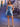 3D Rose Strapless Mini Prom Bridal Gown With Pocket - Dusty Blue