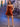 3D Rose Strapless Mini Prom Bridal Gown With Pocket - Burnt Orange