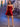 3D Rose Strapless Mini Prom Bridal Gown With Pocket - Red