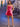 3D Rose Strapless Mini Prom Bridal Gown With Pocket - Hot Pink