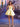 Floral Embroidery Strapless Mini Ball Gown Prom Dress With Belt - Yellow