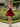 Ruffle Strapless Ball Gown Mini Prom Dress With Bow in Red