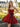 Ruffle Strapless Ball Gown Mini Prom Dress With Bow in Red