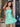 Beaded Puffy Mini Prom Dress With Pleates-Mint Green