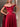 Lace Up Pleated Bodice A-Line Long Prom Dress With Detachable Strap - Red
