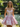 Pearls Like Corset Pleated A-Line Mini Prom Dress - Blush Pink Floral