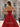 Hot Fix Crystal Corset A-Line Lace Up Long Prom Dress With Slit - Red
