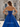 Hot Fix Crystal Corset A-Line Lace Up Long Prom Dress With Slit - Royal Blue