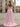 Ruched Bust Pleated Bodice A-Line Lace Up Long Prom Dress With Slit - Dirty Pink