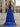 Ruched Bust Pleated Bodice A-Line Lace Up Long Prom Dress With Slit - Royal Blue
