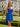Stapless Big Bow Back Satin Mini A-Line Prom Dress in Royal Blue