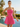 Strapless Bodice A-Line Mini Hoco Dress in Hot Pink