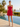 Strapless Bodice A-Line Mini Hoco Dress in Red