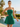 Strapless Bodice A-Line Mini Hoco Dress in Emerald Green