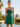 Strapless Bodice A-Line Mini Hoco Dress in Emerald Green