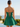 Strapless Bodice A-Line Mini Hoco Dress in Emerald Green