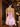 Bodice Sparkly Crystal A-Line Short Homecoming Dress in Pink
