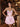 Bodice Sparkly Crystal A-Line Short Homecoming Dress in Pink