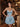 Bodice Sparkly Crystal A-Line Short Homecoming Dress in Sky Blue