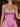 Bodice Sparkly Crystal A-Line Short Homecoming Dress in Hot Pink
