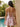 Floral Bodice Strapless Backless Lace Up Mini A-Line Summer Dress in Blush Pink Floral
