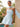 Satin A-Line Strapless Homecoming Dresses With Scarf in Light Blue