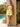 Satin A-Line Strapless Homecoming Dresses With Scarf in Yellow