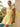 Satin A-Line Strapless Homecoming Dresses With Scarf in Yellow