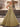 Tank Top Boned V Neck Ball Gown Prom Dress - Gold