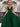 Tank Top Boned V Neck Ball Gown Prom Dress - Emerald Green