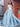 Tank Top Boned V Neck Ball Gown Prom Dress-Sky Blue