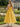 Ankel Boned Bodice Pleats Prom Bridal Gown With Pocket - Marigold