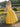 Ankel Boned Bodice Pleats Prom Bridal Gown With Pocket - Marigold