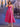 Ankel Boned Bodice Pleats Prom Bridal Gown With Pocket - Hot Pink