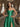Strapless Bodice Split Prom Dress With Pocket - Emerald Green