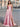 Strapless Bodice Split Prom Dress With Pocket - Pink