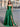 Strapless Bodice Split Prom Dress With Pocket - Emerald Green