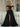 Off Shoulder Sequin Pleated Satin A-Line Prom Dress Long With Split - Black