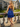 Sparkly Hot Fix Boned Layered Mini Ball Gown Prom Dress in Royal Blue