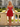 Sparkly Hot Fix Boned Layered Mini Ball Gown Prom Dress in Red