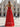 Sweetheart Hot Fix Crystal Ruched Bust Bodice A-Line Long Prom Dress With Pockets - Red
