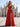 Sweetheart Hot Fix Crystal Ruched Bust Bodice A-Line Long Prom Dress With Pockets - Red