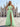 Sweetheart Hot Fix Crystal Ruched Bust Bodice A-Line Long Prom Dress With Pockets - Mint Green